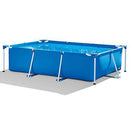 VNFWLDM Ground Swimming Pool, 118 X78 Inch Outdoor Rectangular Metal Frame Swimming Pool for Adults & Kids Family Above Ground Pools for Backyard Garden Patio