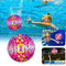 Waczecr 2 Pack Swimming Pool Toys Ball, Underwater Game Pool Ball Swimming Accessories, Swimming Pool Ball with Hose Adapter, Inflatable Pool Ball for Under Water Passing, Dribbling, Diving