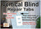 WalterDrake Vertical Blind Repair Tabs - Set Of 10