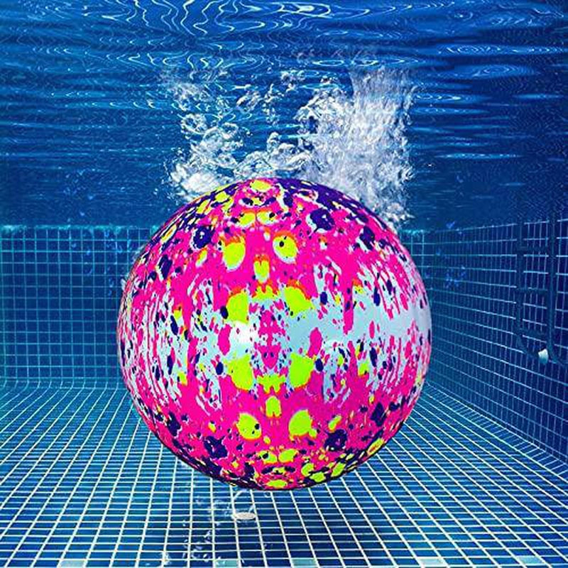 Water Balls for Swimming Pool, Playground Ball Beach Balls with Hose Adapter, Kids Pool Toys for Under Water Passing, Dribbling, Pool Games for Teens, Kids, or Adults