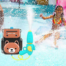 Water Blaster Backpack, Water Guns/Water Pistols For Kids, High Capacity Water Gun Super Water Blaster Squirt Toy Swimming Pool Beach Sand Water Fighting Toy Mengheyuan ( Color : Brown Bear 1300ml )
