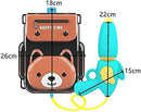 Water Blaster Backpack, Water Guns/Water Pistols For Kids, High Capacity Water Gun Super Water Blaster Squirt Toy Swimming Pool Beach Sand Water Fighting Toy Mengheyuan ( Color : Brown Bear 1300ml )
