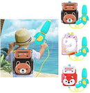 Water Blaster Backpack, Water Guns/Water Pistols For Kids, High Capacity Water Gun Super Water Blaster Squirt Toy Swimming Pool Beach Sand Water Fighting Toy Mengheyuan ( Color : Brown Bear 1300ml )