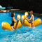 Water Floating Bed, Inflatable Water Hammock, One Wood-Stick Sticks for Playing in Water, PVC Single Floating Row 138x28cm