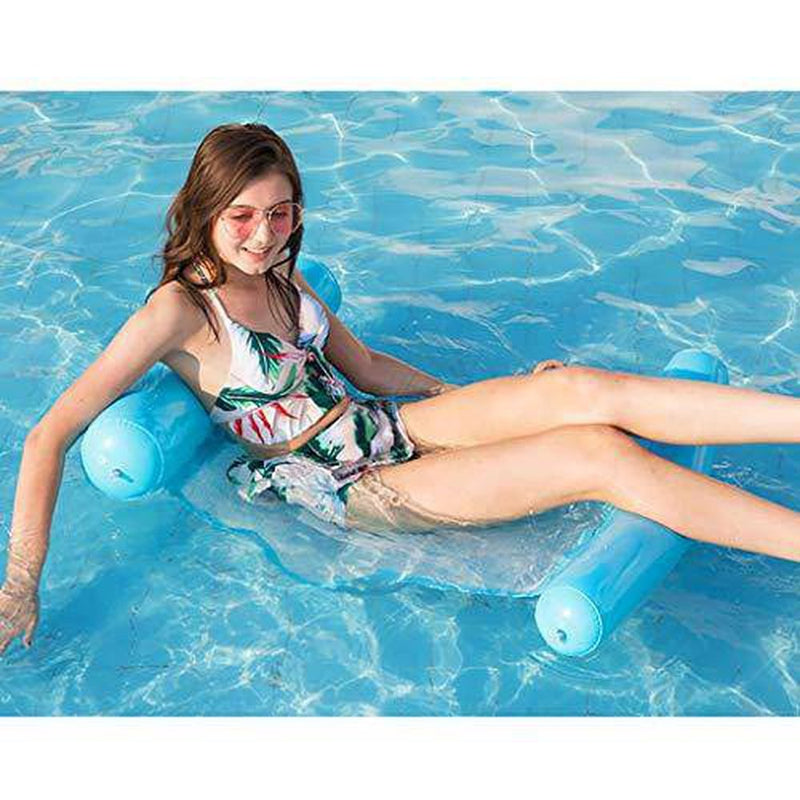 Water Hammock, Swimming Pool Beach Floating Recliner Inflatable Water Hammock Floating Bed Lounge Chair Drifter Swimming Pool Beach Float for Adult