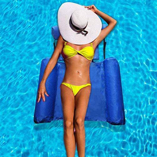 Water Hammock, Water Sofa Pool Lounger Float Hammock Inflatable Rafts Swimming Pool Air Sofa Floating Chair Bed Drifter Swimming Pool Beach Float for Adult Swimming Floats Adults