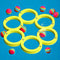 Water Sports EVA Floating Pool Games Throwing Circles Pool Game, with 10 Rainbow Golf EVA Balls, Floating Water Sports Pool for Family and Adults Fun Presents