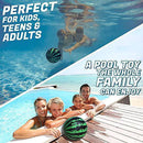 Watermelon Ball – The Ultimate Swimming Pool Game | Pool Ball for Under Water Passing, Dribbling, Diving and Pool Games for Teens, Kids, or Adults | 9 in. Ball Fills with Water