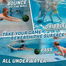 Watermelon Swimming Pool Ball, 9 Inch Pool Ball Fills with Water with Water Injector for Underwater Passing Dribbling Diving Water Pool Games for Teens Adults (Watermelon + Rainbow)