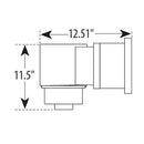 Waterway Plastics 806105101044 Flo-Pro II Wide Mouth Skimmer Above Ground Swimming Pool Kit