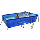 WenFei shop Frame Swimming Pool,Rectangle Removable Bracket Pool Quick-Up Swimming Pool Children,Families Swimming Pool for Garden and Terrace Use