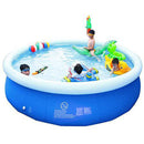 WenFei shop Inflatable Swimming Pool Above Groud,Easy Set Blow Up Pools for Kids and Adluts,Family Padding Pools for Backyard Outside