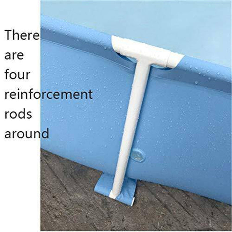 WenFei shop Mini Swimming Pool,59.05×15.74 inches Metal Frame Pool Rec