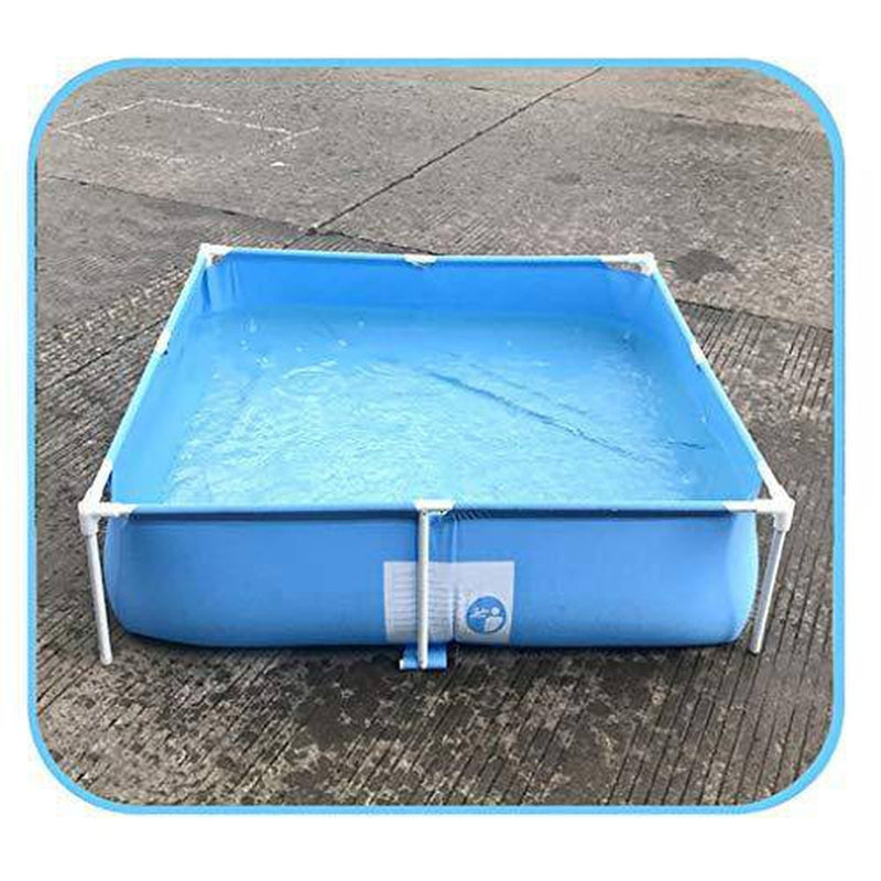 WenFei shop Mini Swimming Pool,59.05×15.74 inches Metal Frame Pool Rec