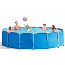 WenFei shop Swimming Pool Desmontable Tubular,Metal Frame Pool Rectangle Frame Above Ground Pool Pond Family Swimming Pool Metal Frame Structure Pool,Two Sizes