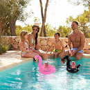 Winerming Inflatable Drink Holder 15 Packs of Inflatable Buoys, 15 Inflatable Coasters of Different Shapes, for Pool Parties, Suitable for Summer Pool Parties (15 Pieces + Inflator)