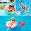 Winerming Inflatable Drink Holder 15 Packs of Inflatable Buoys, 15 Inflatable Coasters of Different Shapes, for Pool Parties, Suitable for Summer Pool Parties (15 Pieces + Inflator)