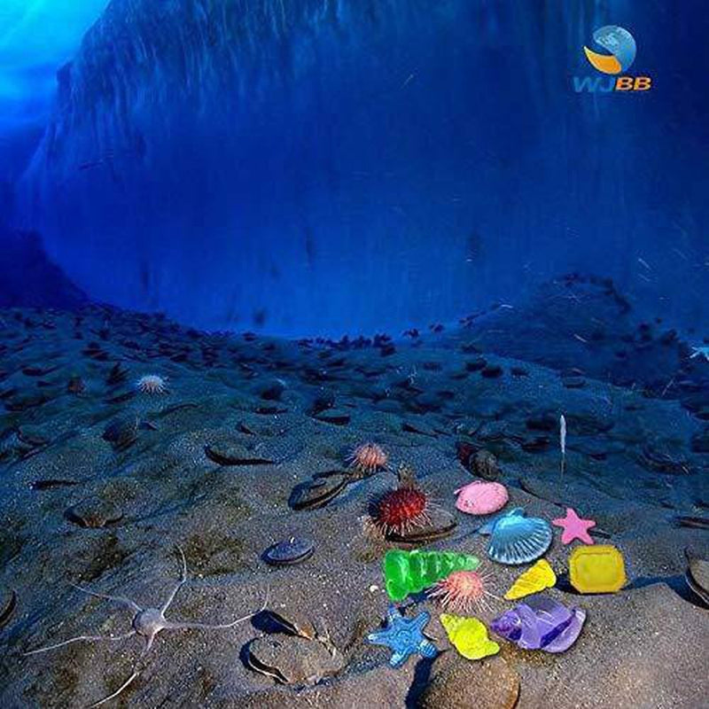 WJBB Sinking Dive Gems Colorful Acrylic Gemstones Acrylic Shells Pool Toy Set Sinking Diving Gems Underwater Swimming Toy for Summer Pool Party Favors (24 Pieces)