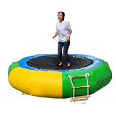 Wotryit 6.5 Ft Inflatable Water Trampoline for Lake Pool , Floating Trampoline for Adults with Air Pump & Ladder ,Weight Capacity 330Lbs