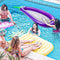 X XBEN Inflatable Pool Volleyball Game with Ring Toss, Pool Float Set with Ball & Eggplant Pool Floats Adult Size, Infatable Food Shape Pool Hammock