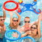 XIYI Inflatable Ring Toss Pool Game Toys Floating Swimming Pool Ring with 4 Pcs Rings for Water Pool Game Kid Family Pool Toys & Water Fun Beach Floats Outdoor Play Party Favors