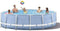 XLBHSH KERPAL Swimming Pool Paddling Pool Round Frame Above Ground Pool Pond Family Swimming Pool Metal Frame Structure Pool 120In×30In