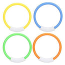 XQAQX Dive Rings,Swimming Pool Toy Rings,4pcs Pool Dive Rings Underwater Swimming Pool Toy Rings Underwater Fun Toys for Kids