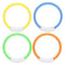 XQAQX Dive Rings,Swimming Pool Toy Rings,4pcs Pool Dive Rings Underwater Swimming Pool Toy Rings Underwater Fun Toys for Kids