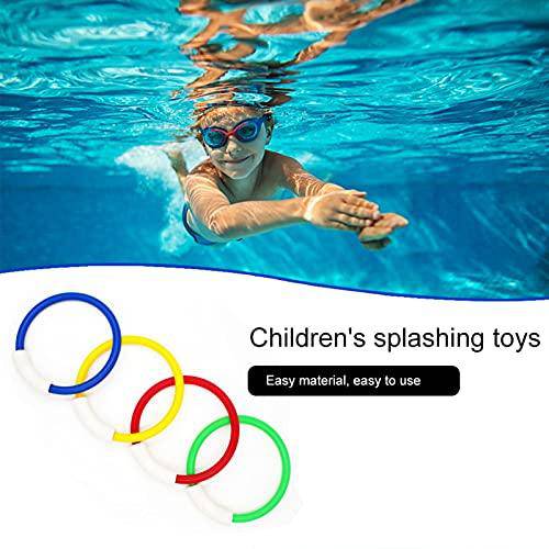 XTDGN 3 Set Dive Toy Swimming Pool Toy Submersible Supplies Swimming Training Grab Making Water Play Most Parents Children Gifts Birthday-12 Pieces