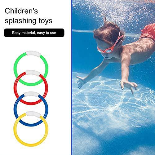 XTDGN 3 Set Dive Toy Swimming Pool Toy Submersible Supplies Swimming Training Grab Making Water Play Most Parents Children Gifts Birthday-12 Pieces