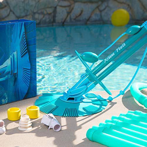 XtremepowerUS 75037-V Automatic Vacuum-Generic Pool Cleaner High Flow with Hose Set Included, Blue