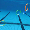 XUEMEI 4pcs Swimming Pool Diving Circle Plastic Portable Swimming Diving Ring for Children Parent-Child Gift Children's Summer Toys (Color : Multicolor)