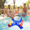 XUEMEI Toss Pool Game Toys Floating Swimming Pool Ring with 4 Pcs Rings Game Water Toy Baby Kid (Color : A)