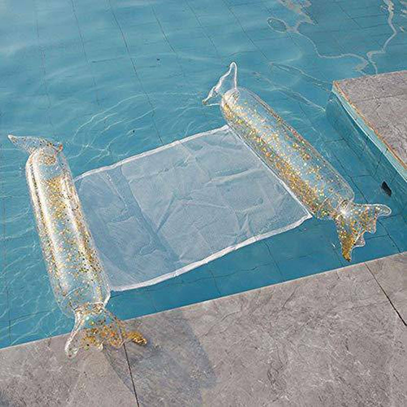 XWU Inflatable Pool Float, Multi-Purpose Pool Hammock Pool Chair, Portable Water Hammock, Water Floating Bed Swimming Floating Mat for Pool Beach Outdoor