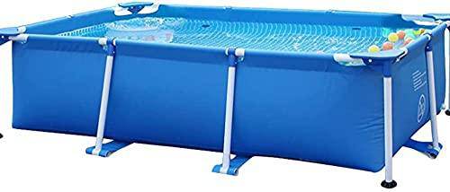 YANFUY Large Swimming Pool for Kids &amp Adult Family Lounge Pools Summer Water Party Above Ground Pool Set for Outdoor Garden Backyard (with Pool Cover and wear pad)-2.21.50.6M_Blue