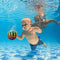 yanhuigang Watermelon Ball,Swimming Pool Ball, Pool Ball for Under Water Passing, Dribbling, Diving and Pool Games for Teens, Kids, or Adults,9 in. Ball Fills with Water(Green /Gradient