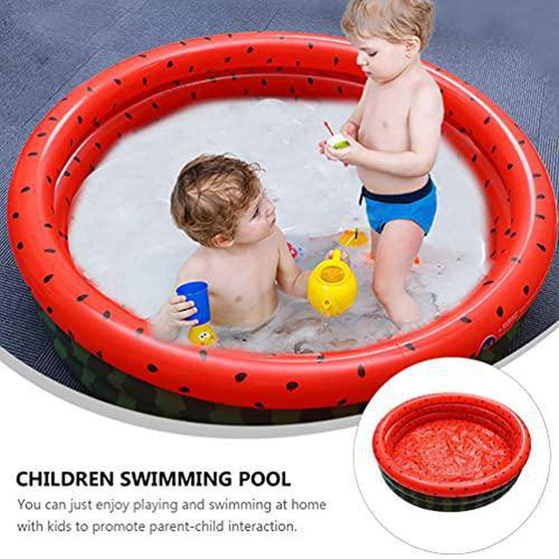 YARDWE 2pcs Watermelon Pattern Inflatable Pool Swimming Pool for Toddlers Kids Adults and Family