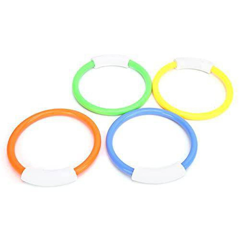 YAZR Diving Ring Underwater Swimming Diving Buoys Children's Water Toys Colorful Diving Rings Four Pack