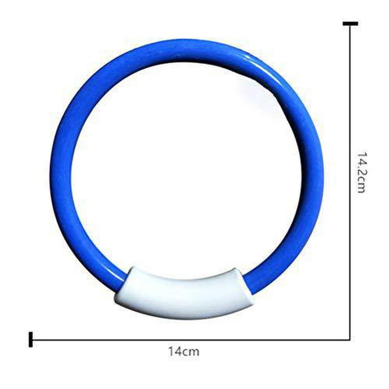 Yeaphy Classic Diving Rings, 4-Pack Diving Toys, Swimming Pool Toys for Children, Diving & Retrieval, EZ-Grab with a Large Diameter