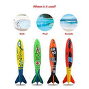 Yencoly Pool Diving Toys,4pcs Swimming Pool Toys Mine Shape Diving Toys Underwater Fun for Swimming Training Sinking Torpedo Swim Toys