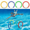 YESBAY Pool Diving Toys, 22Pcs/Set Diving Toys Portable Wear-Resistant ABS Fish Ring Torpedos Swimming Toys Set for Beach 22Pcs/Set