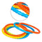 YHmall 6 Pack Pool Diving Toys Water Swimming Pool Diving Rings Toys for Family Colorful Easy to Find and Grab