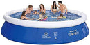 Yikefan Pools Soaking tub Paddling Pool Extra Large Inflatable Pool for Kids Adults,Round PVC Swimming Pool,Easy Set Home Use Blow Up Pool,Garden Outdoor Paddling Pools Blue 360x90cm