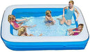 Yikefan Pools Soaking tub Paddling Pool Inflatable Swimming Pool for Adults Kids,Extra Large Above Ground Inflatable Pool,Family Kiddie Pool for Toddlers,Backyard Patio Garden A 120x72x24inch