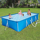 Yinhai Swimming Pool, 300 X 201 X 66 cm Frame Above Ground Pool Full-Sized Lounge Pool for Kiddie, Kids, Adults, Easy Set for Backyard, Summer Water Party, Outdoor,30020166 cm