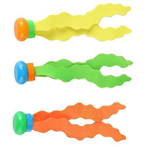 Yivibe Dive Toys for Pool, Seaweed Toys Durable and Harmless Well Elasticity Swimming Pool Toys Material Pool Toys with Bright Color Seaweed for Swimming