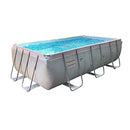 YOT Swimming Pool Framed Rectangle Family Outdoor Metal Frame Above Ground Swimming Pools Easy Assembly Fit for Patio Lawn Garden 9.26.42.7ft
