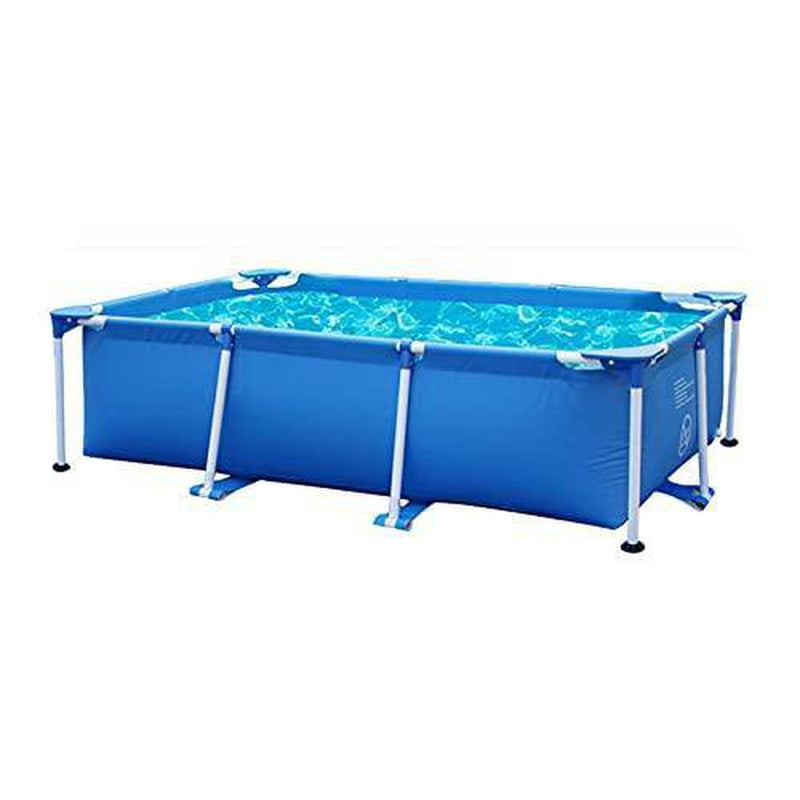 YOT Swimming Pool Framed Rectangle Family Outdoor Metal Frame Above Ground Swimming Pools with Repair Kit Easy Assembly Fit for Adults Children Patio Lawn Garden (Size : 8.55.51.9ft)