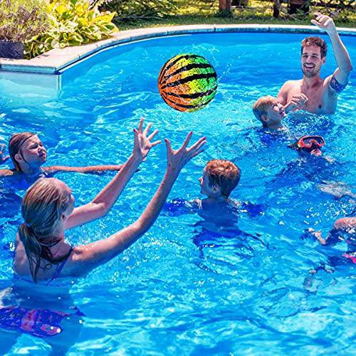 YSLife Swimming Pool Games Ball Diving Toys, Inflatable Pool Toys Under Water Passing Dribbling Diving Pool Water Games for Teens Adults