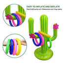 yuangower Inflatable Cactus Ring Toss Game,Cactus Swimming Pool Ring Toss Games Water Base Floating Swimming Pool Game for Kids Adults,Summer Pool Beach Party Supplies